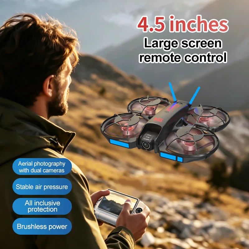 Nowy dron M15 FPV z ekranem, b – Drone Controller Screen recenzja i cena